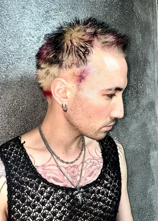 カラー メンズ デザインカラー⭐︎★ 🐆hyoma🐆のヘアスタイル