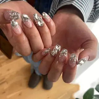 ネイル 【やり放題専門店】 スカルプ&長さ出しのネイルデザイン