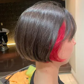 ミディアム カラー 西村 亜弥のヘアスタイル