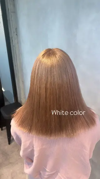 ミディアム カラー 茅ヶ崎/ハイトーン/ Ramuのヘアスタイル