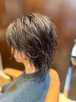 ミディアム HAIR MODE  KIKUHI「ヘアモードキクチ」神田店所属・💈【理容室】夜受付 上坂　一宏のヘアスタイル