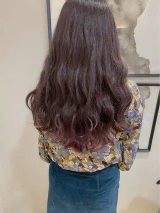 ロング カラー sio.nail&eyebrow salon shimokitazawa2号店所属・nailist mana𖤐´-のネイルデザイン