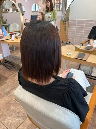 セミロング パーマ 🎀みさき🎀 韓国レイヤー ボブ♡のヘアスタイル