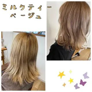 ミディアム 伊藤 かなのヘアスタイル