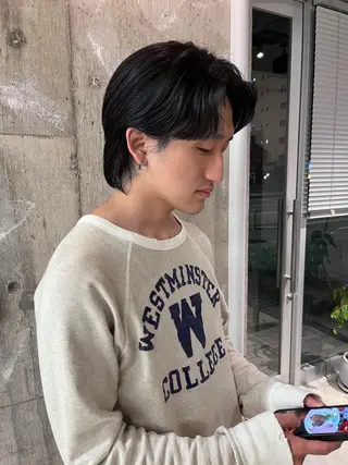 ミディアム カラー メンズ piilo /佐田國 友真のヘアスタイル