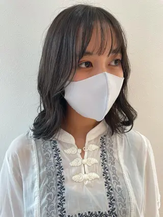 ミディアム カラー 福島成美/髪質改善 縮毛矯正/カラーのヘアスタイル