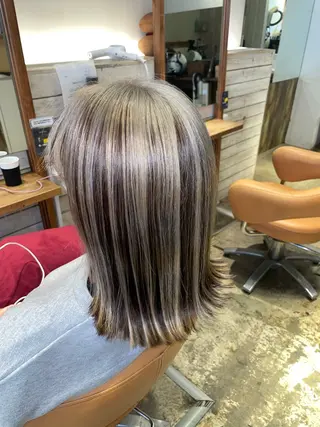ミディアム カラー EARTH菊名店👾 ひらのすぐるのヘアスタイル