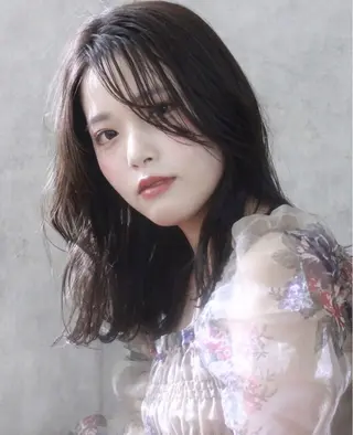 セミロング パーマ ボブ/ショートカット キタハラユリナのヘアスタイル