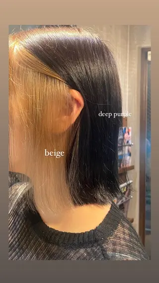 カラー ショート✂︎ ゆるパーマKANOのヘアスタイル