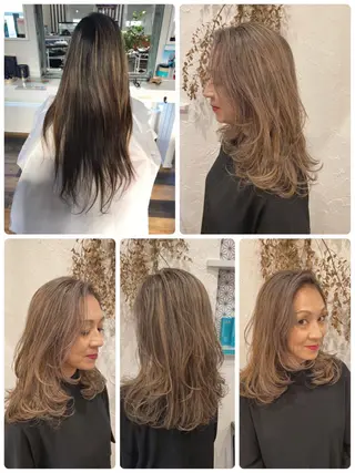 ロング カラー パーマ ヘアアレンジ メンズ ネイル マツエク・マツパ 美容室 ソンリエのヘアスタイル