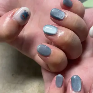 ネイル 🎀mahiro🎀 ワンカラー💅フットのネイルデザイン