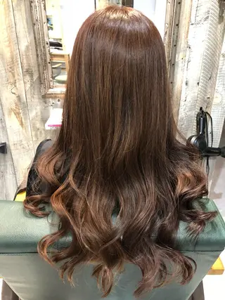 ロング 川野 賢のヘアスタイル