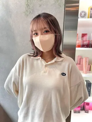 カラー スミレ /メンズ /コーンロウのヘアスタイル