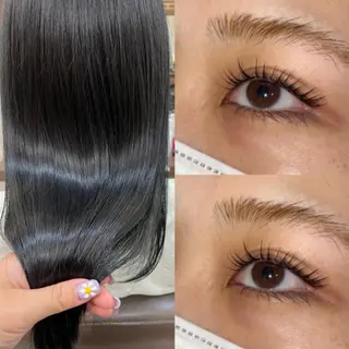 ロング マツエク・マツパ ニュアンスネイル/ ボブ/まちゃこのヘアスタイル