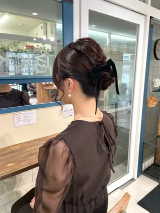 ミディアム ヘアアレンジ ♚Honoka♚ カラーモデル募集中のヘアスタイル