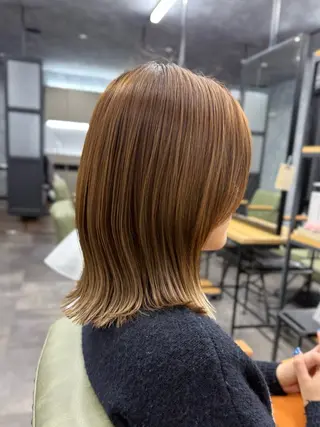 ミディアム ~tie.  kurasiki hair salon所属・郷原 奈々のヘアスタイル