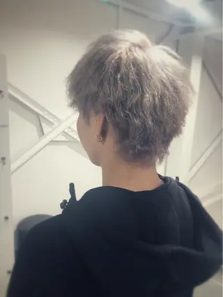 カラー パーマ メンズ 前川 寿明のヘアスタイル