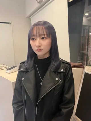 ミディアム カラー 艶髪カラー✨似合わせ No.1🥇渡辺康貴のヘアスタイル