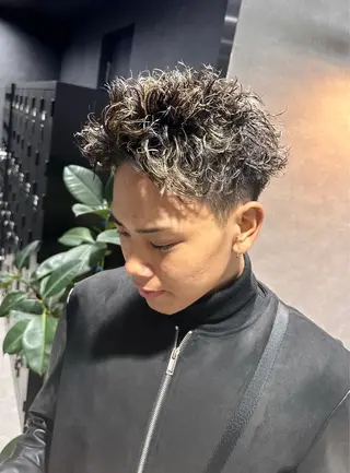 パーマ メンズ 渋谷サーフカール アメカジ美容師のヘアスタイル