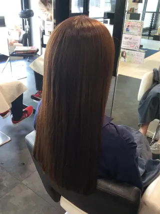 ロング ボブスタイル/ 透明感カラー/八幡のヘアスタイル