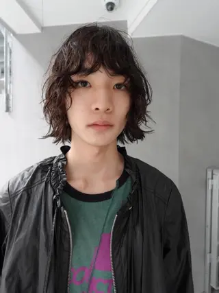 ミディアム カラー パーマ CEINE PATHのヘアスタイル