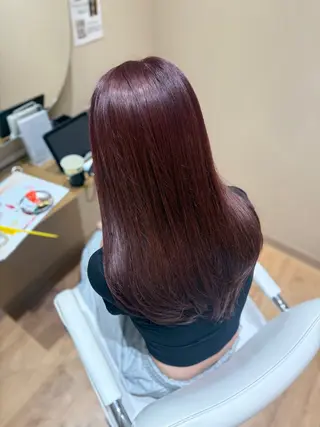 セミロング 縮毛矯正/layer cut🌈岡嶋乃愛のヘアスタイル