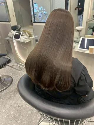 セミロング カラー 🎀大川 錬🎀 ブリーチなしWカラーのヘアスタイル