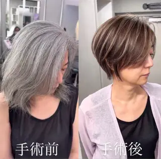 ショート REDEAL所属・REDEAL/あんな 白髪ぼかし/大宮のヘアスタイル