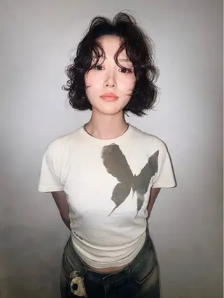 ショート パーマ THE  AGATA TOKYO所属・外国人風パーマ/デザ インカット🦕✨アミのヘアスタイル