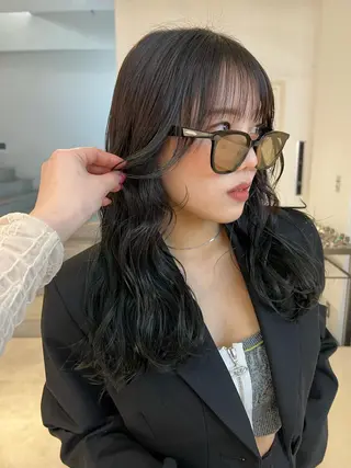 ロング カラー 顔周りカット/透明感 カラー✂️MEIのヘアスタイル