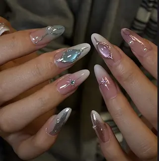 ネイル By moonネイル 🌷ワンホン/韓国風のネイルデザイン