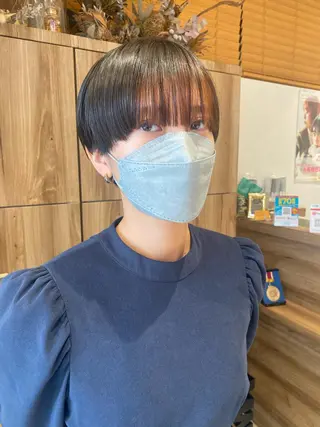 ショート カラー パーマ指名No1 /namiのヘアスタイル