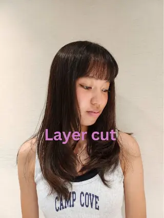 セミロング カラー/髪質改善/ カット/にこるのヘアスタイル