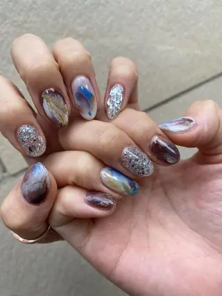 ショート カラー ヘアアレンジ ネイル マツエク・マツパ 💓💓彩 音💓💓のマツエク・マツパデザイン