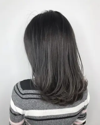 ミディアム カラー 酸性ストレート/ブリ ーチなし/中村 匠のヘアスタイル