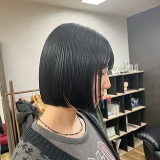 ミディアム ボブ／ストレート🎀 harukaのヘアスタイル