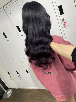 ミディアム カラー ヒカ/外国人風 デザインカラーのヘアスタイル