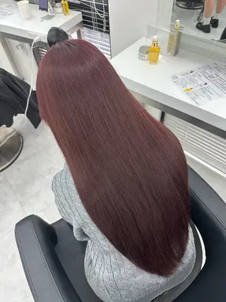 ロング カラー kazuki🍑韓国 トレンド暖色🫗のヘアスタイル