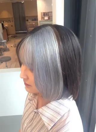 ショート カラー ハイトーン、カラー 特化⟡.·すわ☁️のヘアスタイル