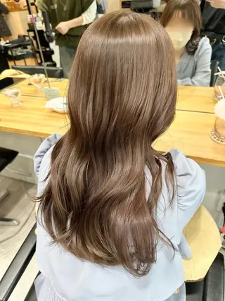ミディアム ✨透明感 艶カラー恵比寿✨のヘアスタイル