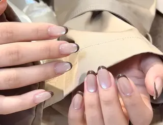ネイル By moonネイル 🌷ワンホン/韓国風のネイルデザイン