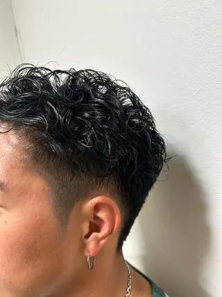 パーマ メンズ 星野 真壱のヘアスタイル