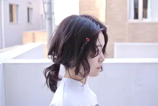 ミディアム ヘアアレンジ 樋口 千尋のヘアスタイル