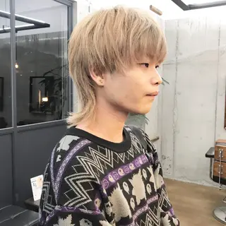 ショート カラー メンズ ✂︎ウルフ・ショート ✂︎MIKUNIのヘアスタイル