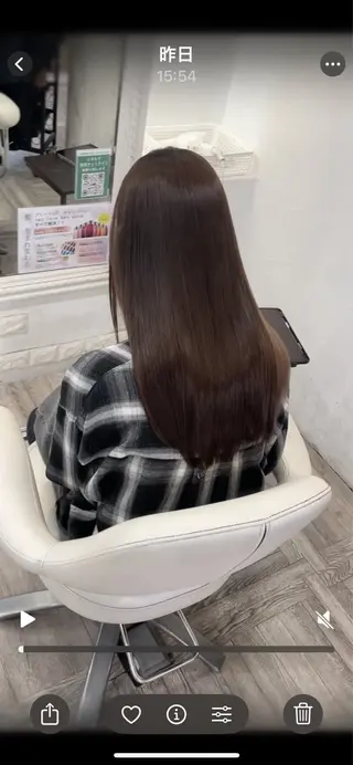 セミロング 縮毛矯正/髪質改善 主税巧一のヘアスタイル