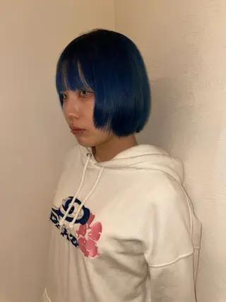 カラー カラー特化美容師 オレンジカラーのヘアスタイル