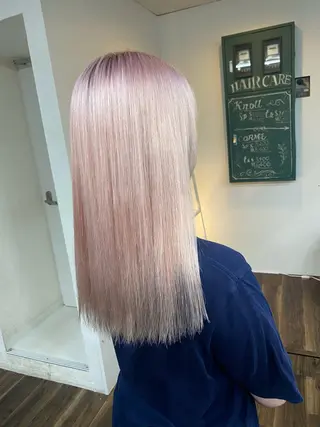 ミディアム カラー ヘアアレンジ メンズ 🌟🍒ハイトーン 韓国ヘア/ユウミのヘアスタイル