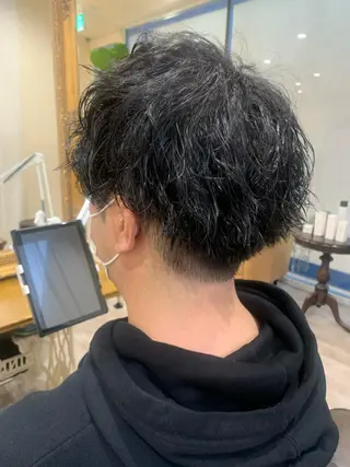 ショート パーマ メンズ K NATSUMIのヘアスタイル