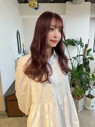 セミロング カラー 🩷ハイトーン透明感 レイヤー🩷ユリカのヘアスタイル