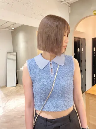 ミディアム カラー ボブ/レイヤー 🌟梅田盛一🌟のヘアスタイル